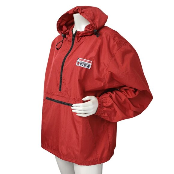 Vintage Walt Disney World Red Windbreaker Jacket Disney Parks Retro Mickey Mouse - Picture 4 of 14